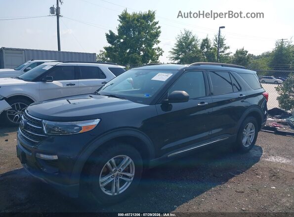 1FMSK8DH4MGA25770 2021 FORD EXPLORER Black Առջևի ձախ երեք քառորդ տեսարան