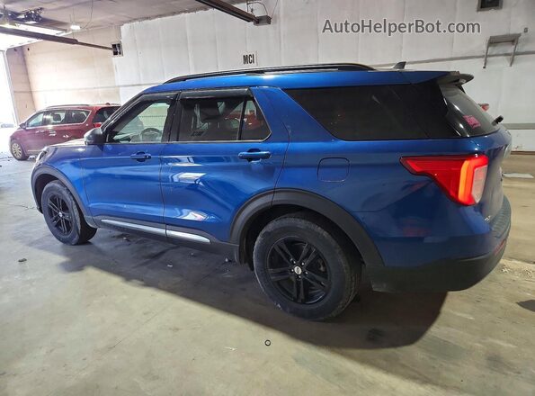 1FMSK8DH4MGA59448 2021 FORD EXPLORER Blue უკანა მარცხენა