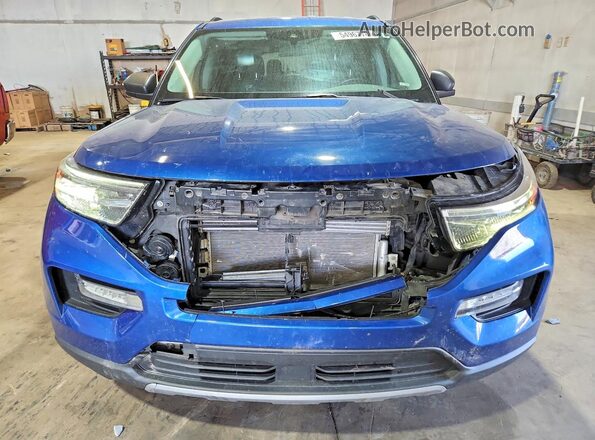 1FMSK8DH4MGA59448 2021 FORD EXPLORER Blue წინა ხედი