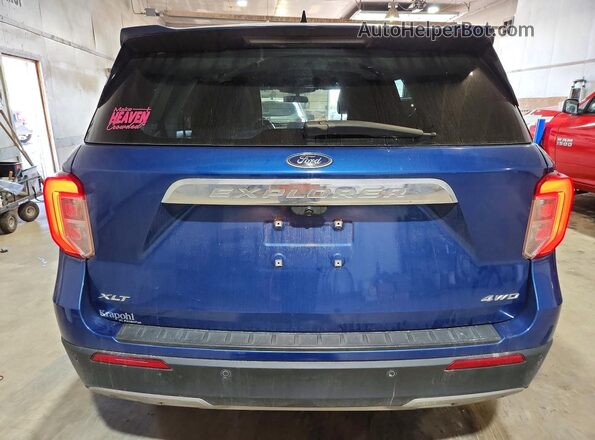 1FMSK8DH4MGA59448 2021 FORD EXPLORER Blue უკანა ხედი