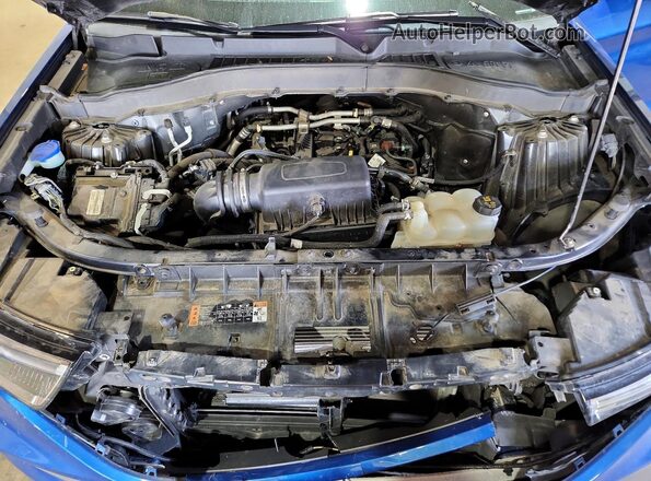 1FMSK8DH4MGA59448 2021 FORD EXPLORER Blue ძრავის განყოფილების ხედი