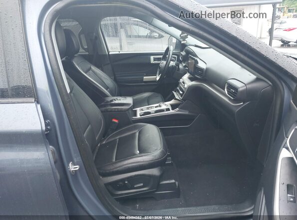1FMSK8DH4MGC20042 2021 FORD EXPLORER Blue წინა სალონის ხედი