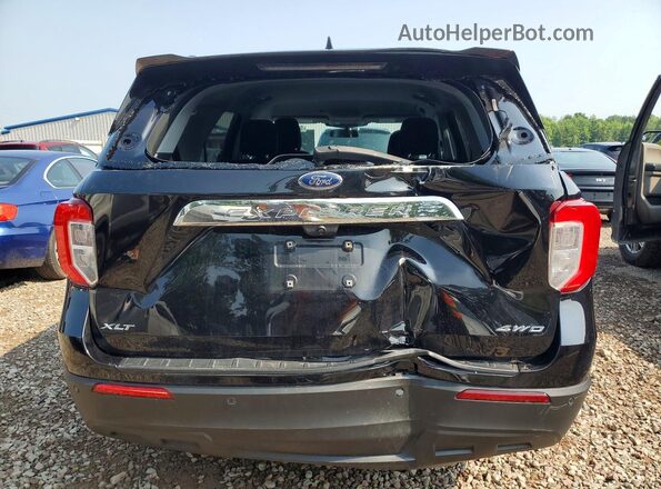 1FMSK8DH4NGA22174 2022 FORD EXPLORER Black Rear view