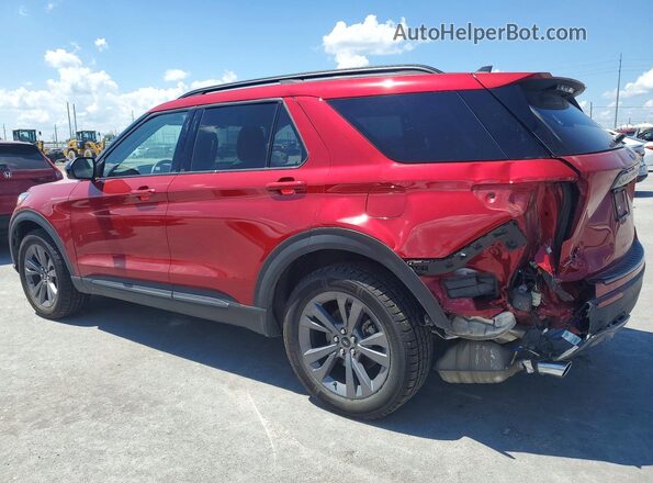 1FMSK8DH4NGB26017 2022 FORD EXPLORER Red Trasero izquierdo
