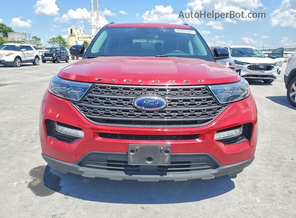 1FMSK8DH4NGB26017 2022 FORD EXPLORER Red Vista frontal