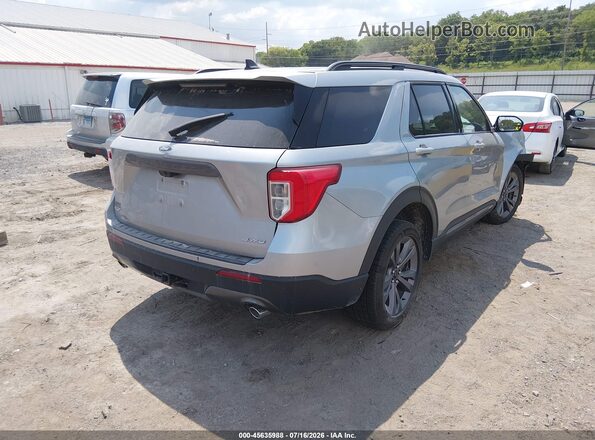 1FMSK8DH4NGC16462 2022 FORD EXPLORER Серебряный Задняя правая четверть