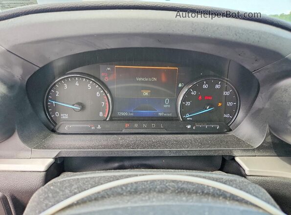 1FMSK8DH4NGC30359 2022 FORD EXPLORER Gray Вид щитка приладів