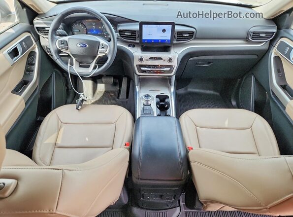 1FMSK8DH4PGB32886 2023 FORD EXPLORER White Вид панелі приладів