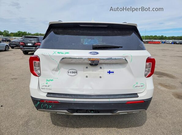 1FMSK8DH4PGB32886 2023 FORD EXPLORER White Вид ззаду