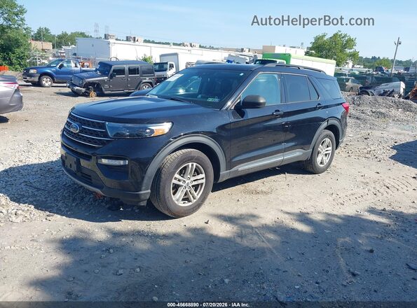 1FMSK8DH5LGC95881 2020 FORD EXPLORER Black Vista tres cuartos delantera izquierda