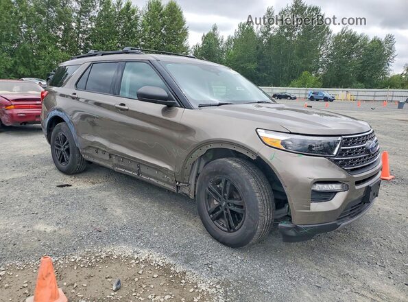 1FMSK8DH5MGA71768 2021 FORD EXPLORER Brown Передня права чверть
