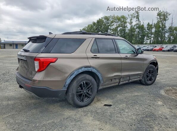 1FMSK8DH5MGA71768 2021 FORD EXPLORER Brown Задня права чверть