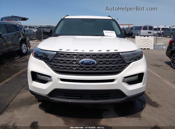 1FMSK8DH5MGA78980 2021 FORD EXPLORER White ხელსაწყოთა პანელის ხედი