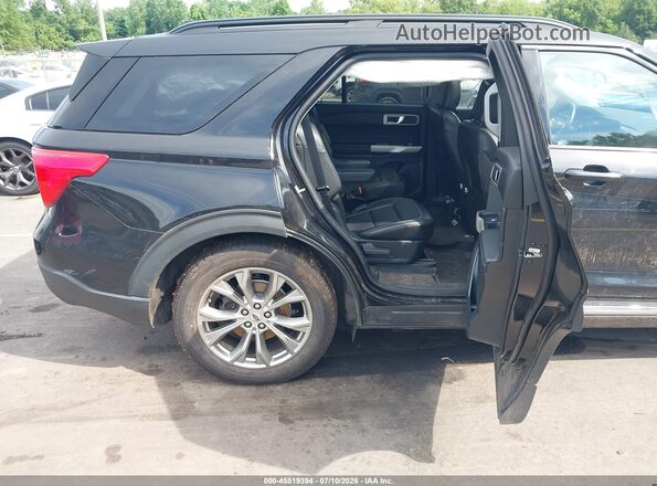 1FMSK8DH5MGB09774 2021 FORD EXPLORER Black VIN კოდის სტიკერის ხედი