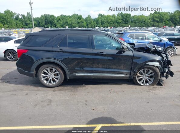1FMSK8DH5MGB09774 2021 FORD EXPLORER Black უკანა სალონის ხედი