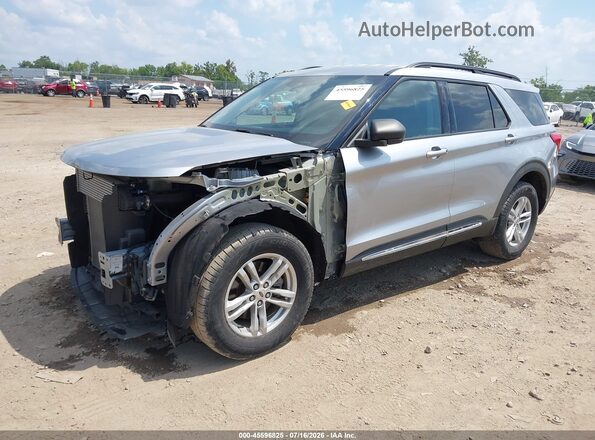 1FMSK8DH5MGC48982 2021 FORD EXPLORER Silver წინა მარცხენა ხედი სამი მეოთხედიდან