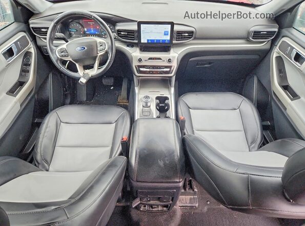 1FMSK8DH5NGB24650 2022 FORD EXPLORER Red Dashboard view
