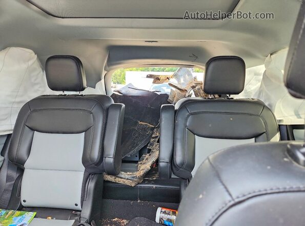 1FMSK8DH5NGB53744 2022 FORD EXPLORER Blue Rear seats view