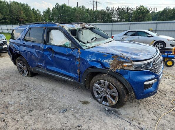 1FMSK8DH5NGB53744 2022 FORD EXPLORER Blue Front right