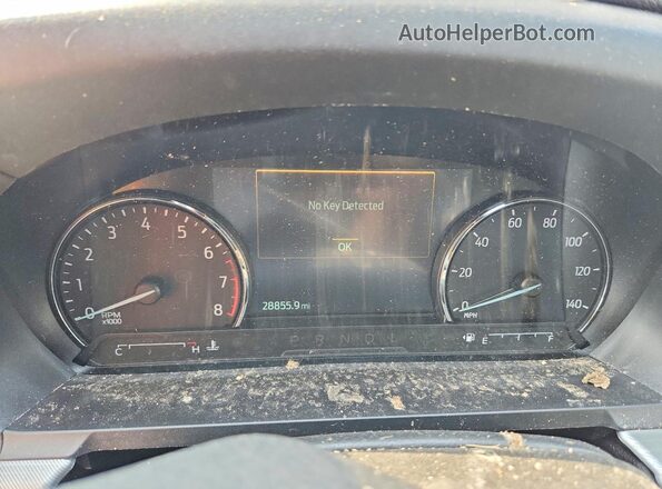 1FMSK8DH5NGB53744 2022 FORD EXPLORER Blue Instrument cluster view