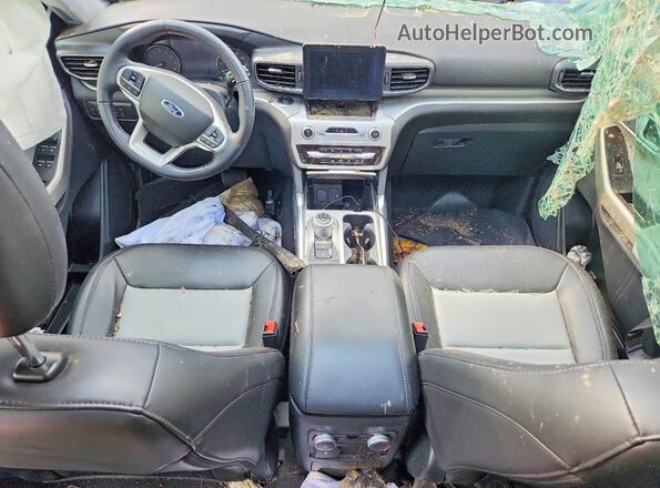1FMSK8DH5NGB53744 2022 FORD EXPLORER Blue Dashboard view