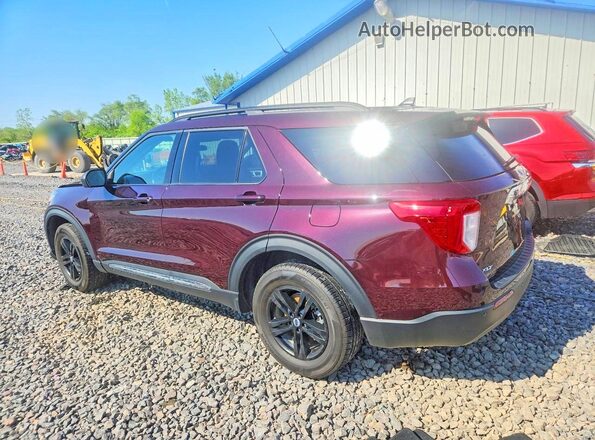 1FMSK8DH5PGB20987 2023 FORD EXPLORER Maroon უკანა მარცხენა