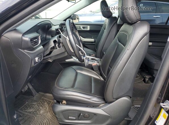 1FMSK8DH6LGC38847 2020 FORD EXPLORER Черный Вид салона спереди