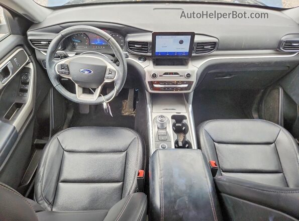 1FMSK8DH6LGC69757 2020 FORD EXPLORER Blue Dashboard view