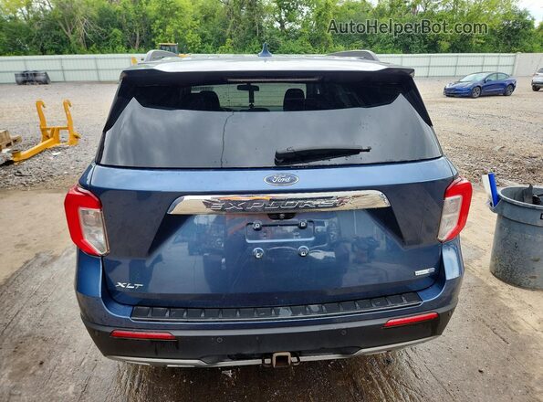1FMSK8DH6LGC69757 2020 FORD EXPLORER Blue Rear view
