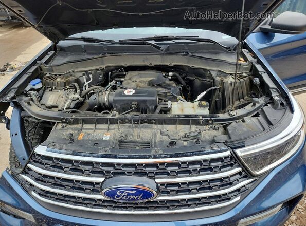 1FMSK8DH6LGC69757 2020 FORD EXPLORER Blue Engine compartment view