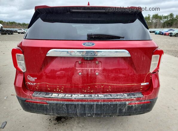 1FMSK8DH6LGC72187 2020 FORD EXPLORER Red Widok z tyłu