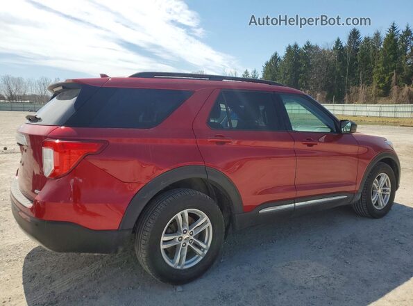 1FMSK8DH6LGC78958 2020 FORD EXPLORER Red Задня права чверть