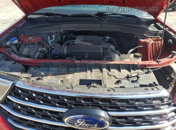 1FMSK8DH6LGC78958 2020 FORD EXPLORER Red Вид підкапотного простору