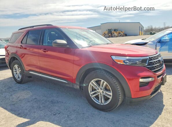 1FMSK8DH6LGC78958 2020 FORD EXPLORER Red Передня права чверть