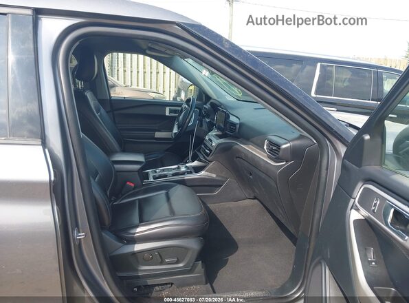 1FMSK8DH6MGA54557 2021 FORD EXPLORER Gray Front interior view