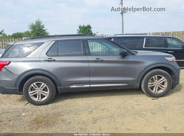 1FMSK8DH6MGA54557 2021 FORD EXPLORER Gray Rear interior view