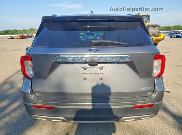 1FMSK8DH6MGA90586 2021 FORD EXPLORER Gray Rear view