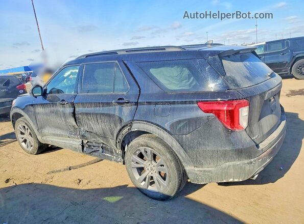 1FMSK8DH6NGB16752 2022 FORD EXPLORER Black უკანა მარცხენა