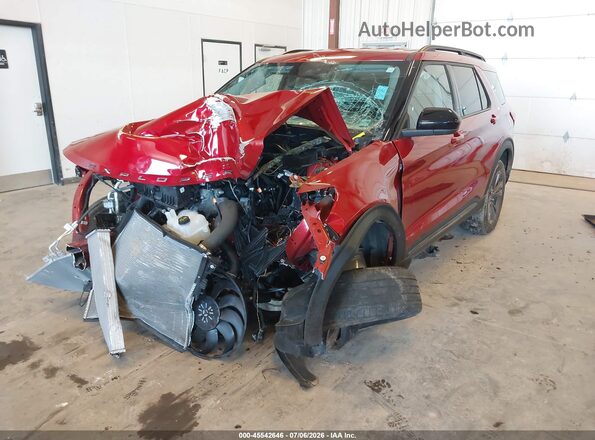 1FMSK8DH6RGA65274 2024 FORD EXPLORER Red Vista frontal