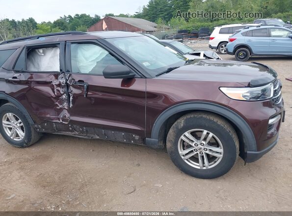 1FMSK8DH7LGA31593 2020 FORD EXPLORER Red Widok wnętrza z tyłu