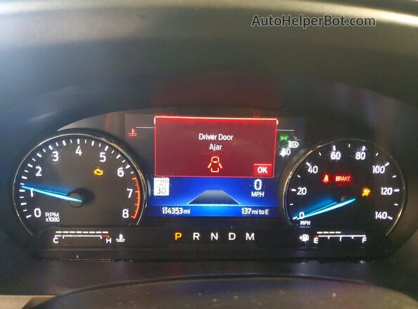 1FMSK8DH7LGA80552 2020 FORD EXPLORER Black Instrument cluster view