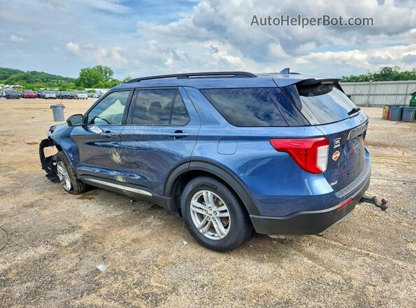1FMSK8DH7LGA90952 2020 FORD EXPLORER Blue Rear left