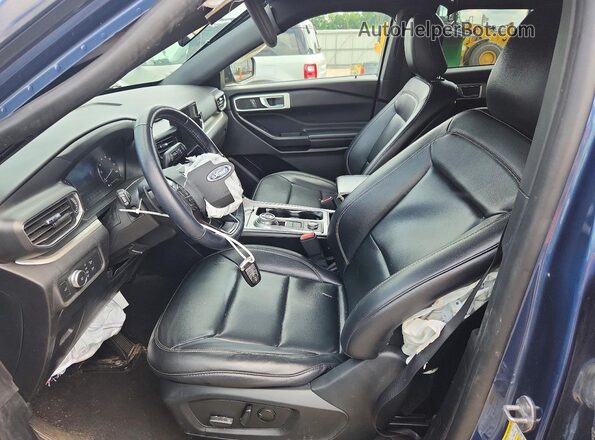 1FMSK8DH7LGA90952 2020 FORD EXPLORER Blue Front interior view