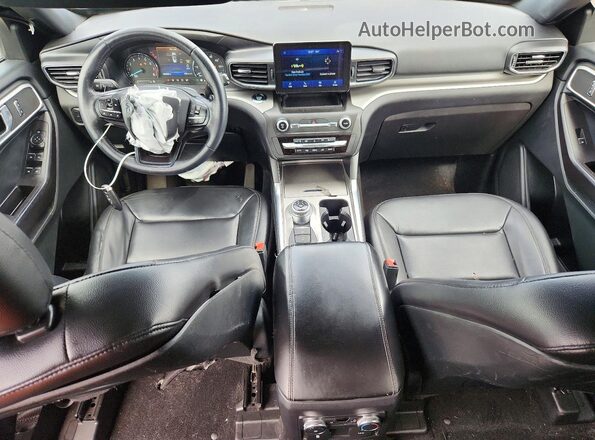 1FMSK8DH7LGA90952 2020 FORD EXPLORER Blue Dashboard view