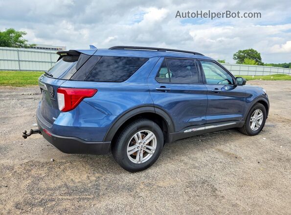 1FMSK8DH7LGA90952 2020 FORD EXPLORER Blue Rear right
