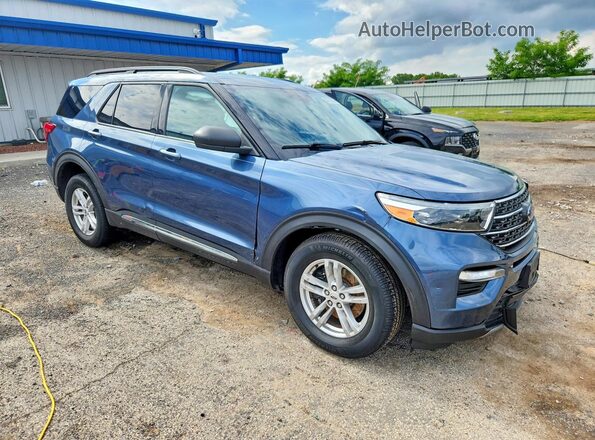 1FMSK8DH7LGA90952 2020 FORD EXPLORER Blue Front right