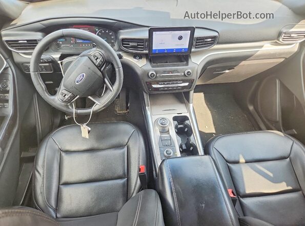 1FMSK8DH7LGB25635 2020 FORD EXPLORER Blue Widok deski rozdzielczej