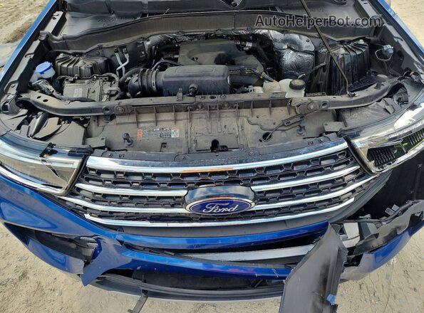 1FMSK8DH7LGB25635 2020 FORD EXPLORER Blue Widok komory silnika