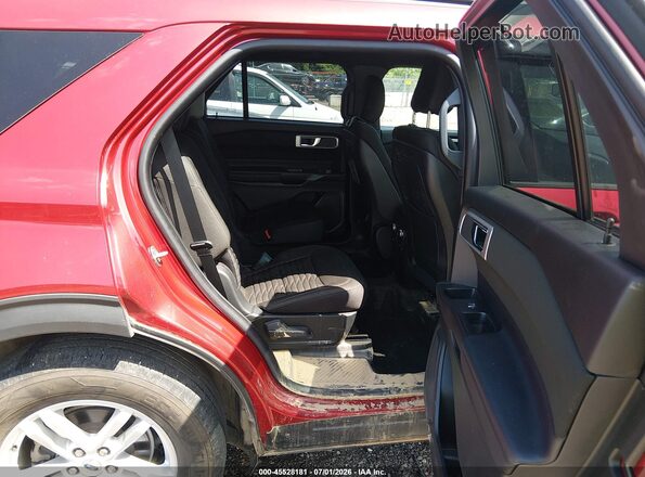 1FMSK8DH7LGB27613 2020 FORD EXPLORER Maroon Widok naklejki z numerem VIN