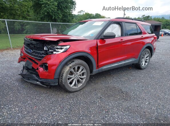 1FMSK8DH7LGC07834 2020 FORD EXPLORER Red Передня ліва чверть